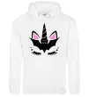 Жіноча толстовка (худі) Bat unicorn Білий Жіноча толстовка (худі) Bat unicorn Білий фото