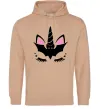 Жіноча толстовка (худі) Bat unicorn Пісочний Жіноча толстовка (худі) Bat unicorn Пісочний фото