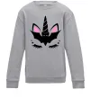 Дитячий світшот Bat unicorn Сірий меланж фото