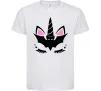 Детская футболка Bat unicorn Белый фото