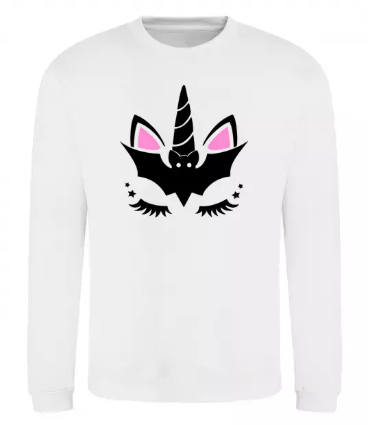 Світшот Bat unicorn Білий фото