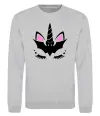 Світшот Bat unicorn Сірий меланж фото