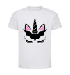 Детская футболка Bat unicorn Белый фото