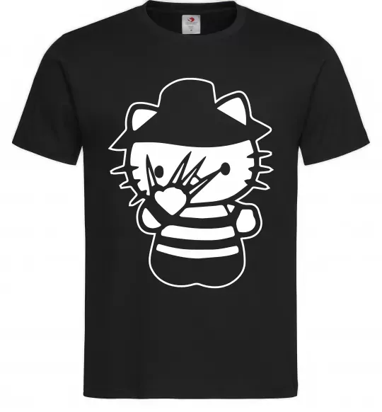 Чоловіча футболка Hello scary Чорний фото