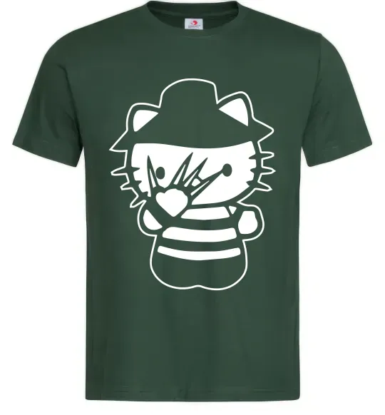 Чоловіча футболка Hello scary Темно-зелений фото