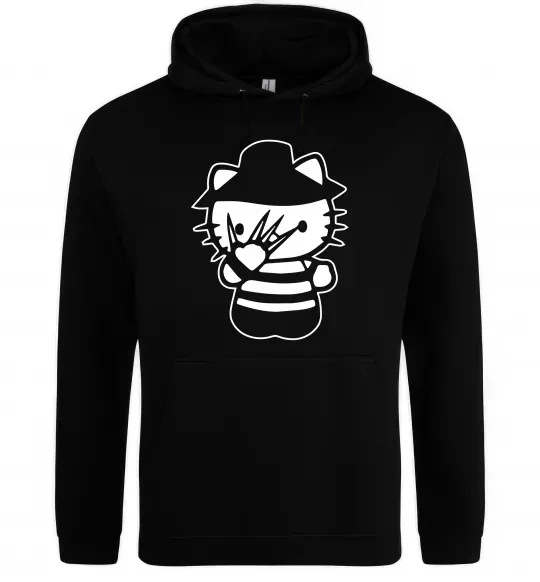 Мужская толстовка (худи) Hello scary Черный фото