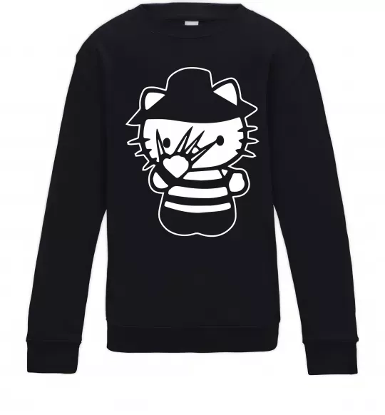 Дитячий світшот Hello scary Чорний фото