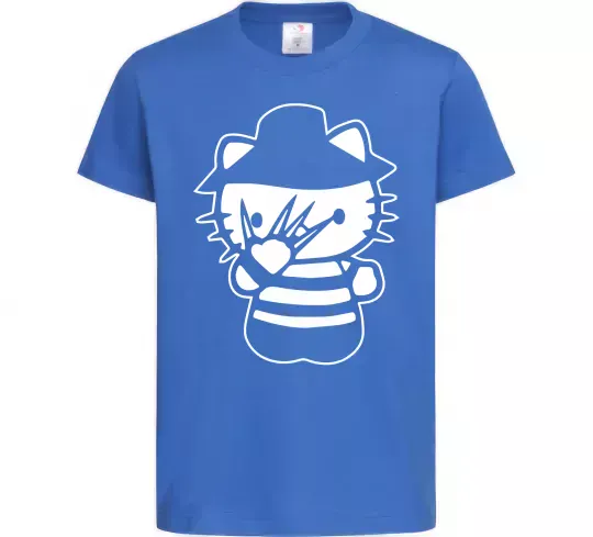 Детская футболка Hello scary Ярко-синий фото