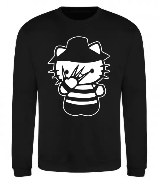 Свитшот Hello scary Черный фото