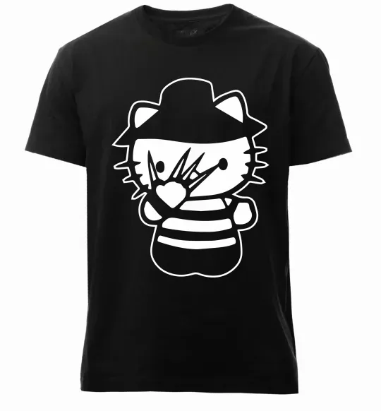 Чоловіча преміум футболка Hello scary Чорний фото