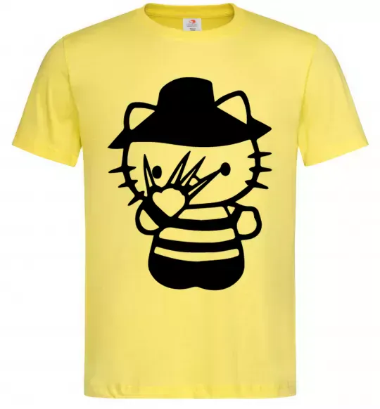 Чоловіча футболка Hello scary Лимонний фото