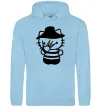 Женская толстовка (худи) Hello scary Голубой фото
