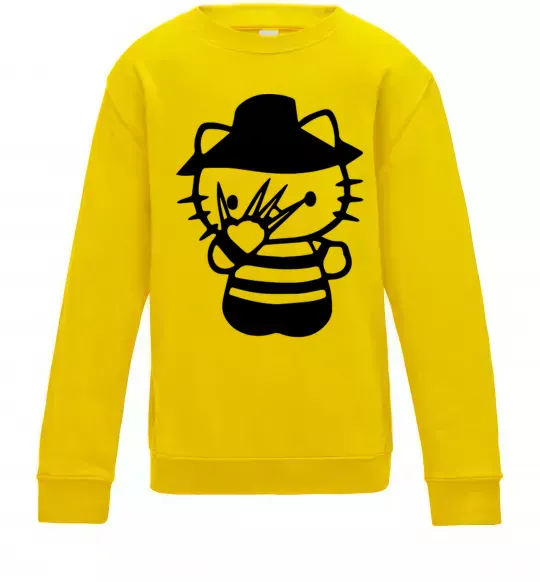 Дитячий світшот Hello scary Сонячно жовтий фото