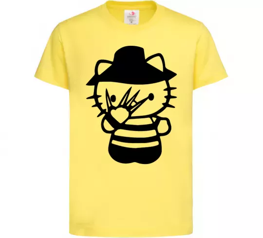 Детская футболка Hello scary Лимонный фото