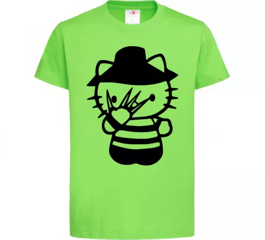 Детская футболка Hello scary Лаймовый фото