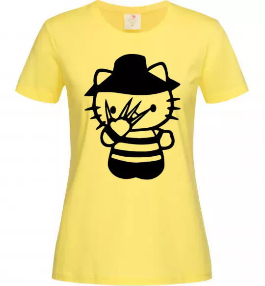 Женская футболка Hello scary Лимонный фото