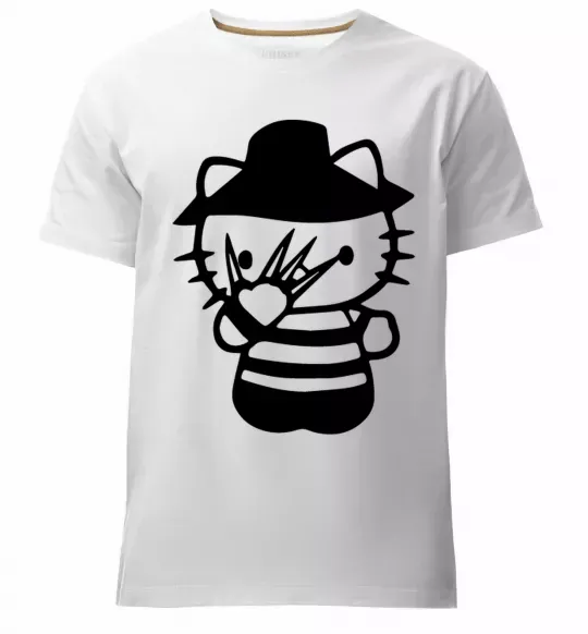 Чоловіча преміум футболка Hello scary Білий фото