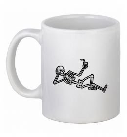 Чашка керамічна Skeleton chilling