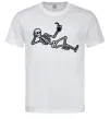 Мужская футболка Skeleton chilling Белый Мужская футболка Skeleton chilling Белый фото