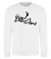Свитшот Skeleton chilling Белый фото