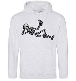 Жіноча толстовка (худі) Skeleton chilling Жіноча толстовка (худі) Skeleton chilling