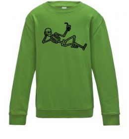 Детский Свитшот Skeleton chilling