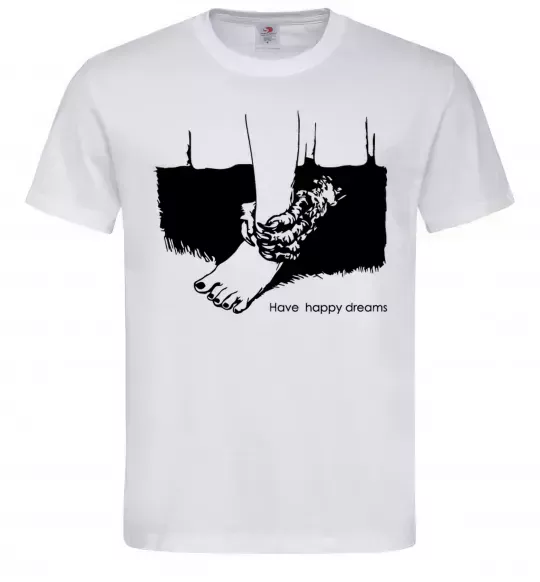 Чоловіча футболка Have happy dreams Білий фото