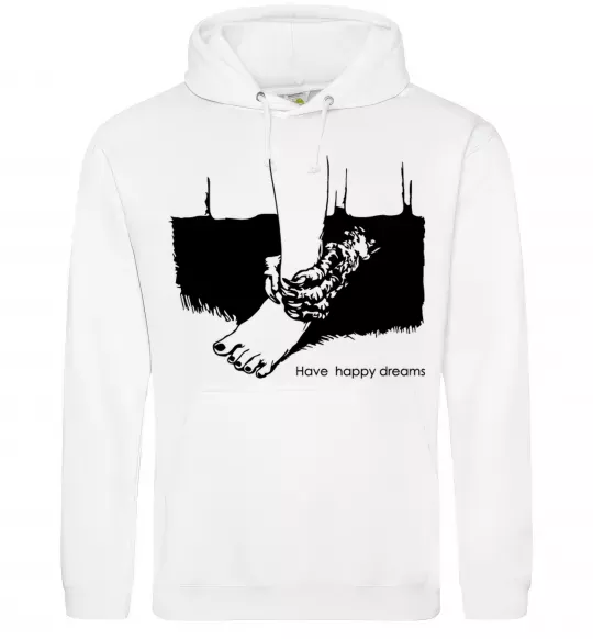 Женская толстовка (худи) Have happy dreams Белый фото