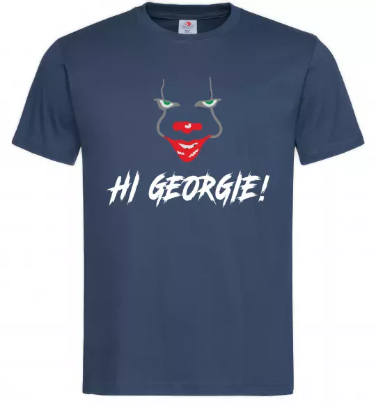 Чоловіча футболка Hi, Georgie! Темно-синій фото