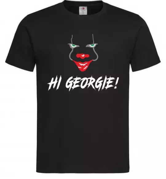Чоловіча футболка Hi, Georgie! Чорний фото