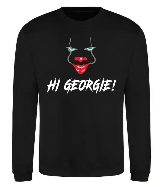 Свитшот Hi, Georgie! Черный фото