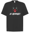 Футболка Оверсайз Hi, Georgie! Черный фото