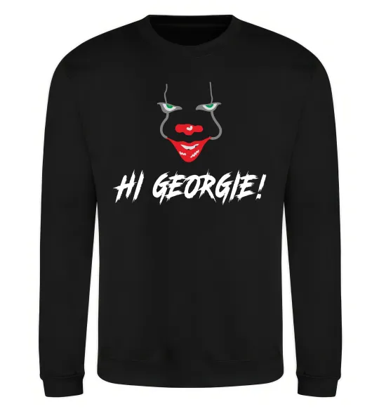 Свитшот Hi, Georgie! Черный фото