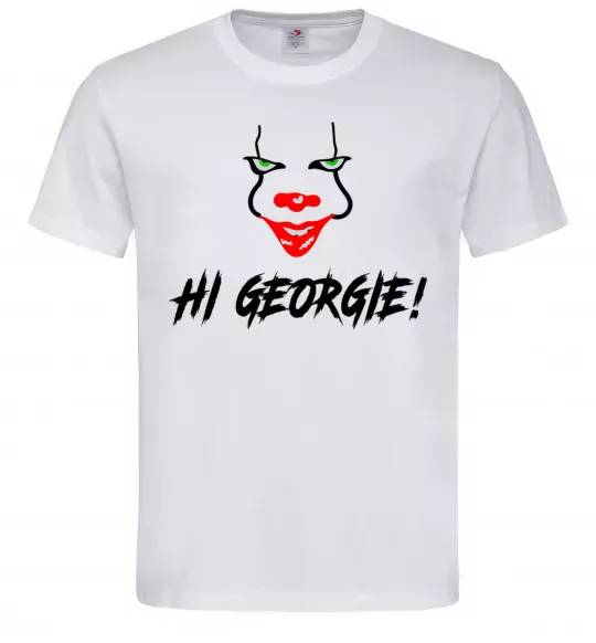 Чоловіча футболка Hi, Georgie! Білий фото