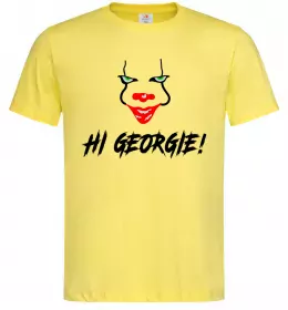 Мужская футболка Hi, Georgie! Лимонный фото