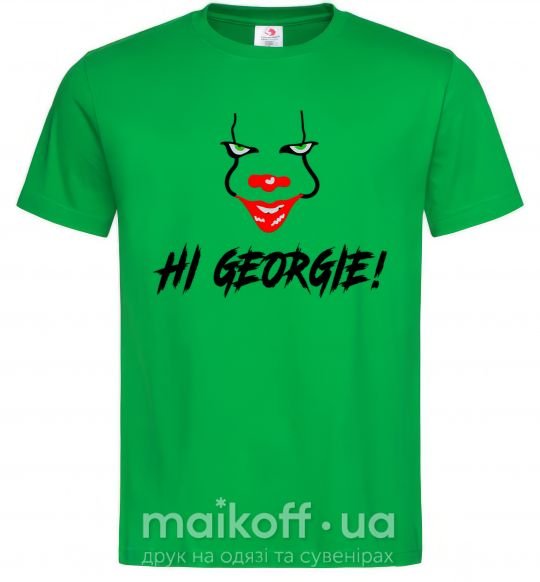 Мужская футболка Hi, Georgie! Зеленый фото