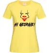 Женская футболка Hi, Georgie! Лимонный Женская футболка Hi, Georgie! Лимонный фото