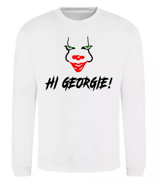 Свитшот Hi, Georgie! Белый фото