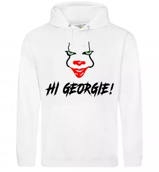 Чоловіча толстовка (худі) Hi, Georgie! Білий фото