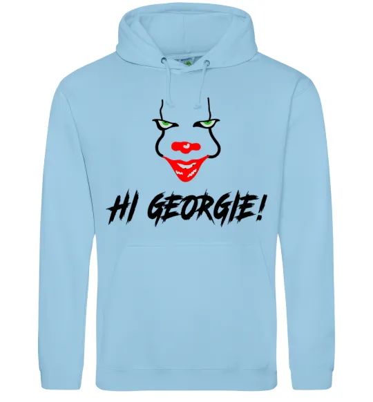 Чоловіча толстовка (худі) Hi, Georgie! Блакитний фото