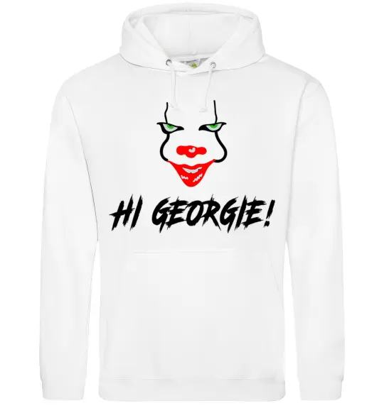 Женская толстовка (худи) Hi, Georgie! Белый фото