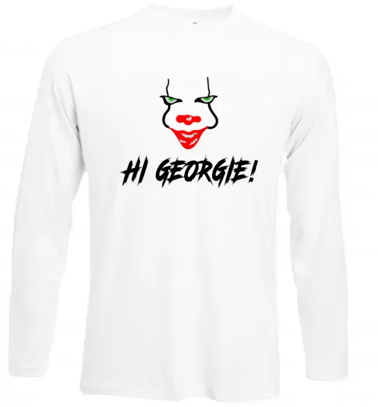 Лонгслів Hi, Georgie! Білий фото