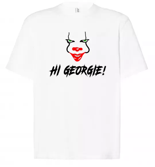 Футболка Оверсайз Hi, Georgie! Белый фото