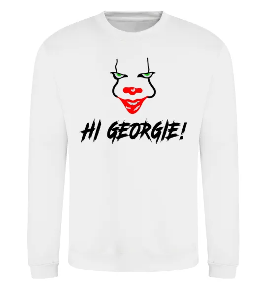 Свитшот Hi, Georgie! Белый фото