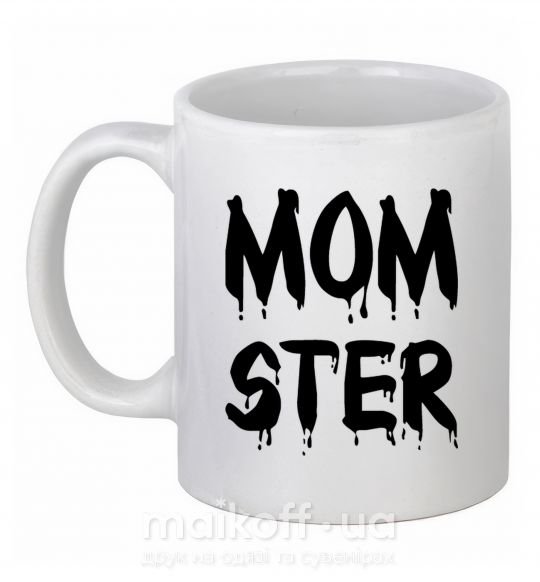 Чашка керамическая Momster Белый фото