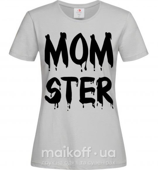 Женская футболка Momster Серый фото