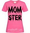 Женская футболка Momster Ярко-розовый фото