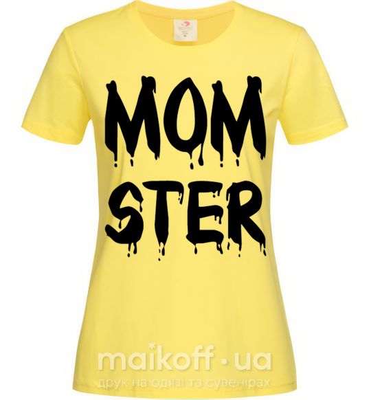 Женская футболка Momster Лимонный фото