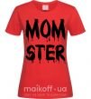 Женская футболка Momster Красный фото