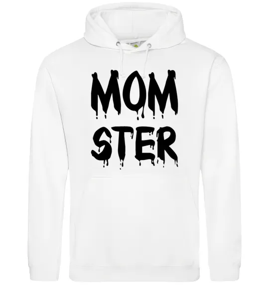 Женская толстовка (худи) Momster Белый фото